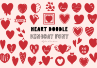 Heart Doodle Font - Featured Image