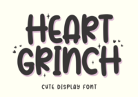 Heart Grinch Font - Featured Image