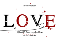 Heart Line Valentine Font - Featured Image