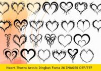 Heart Thorns Arctic Font - Featured Image