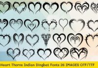 Heart Thorns Indian Font - Featured Image