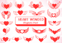 Heart Winged Font - Featured Image