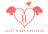 Heart Wings Monogram Font - Featured Image