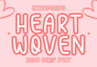 Heart Woven Font - Featured Image