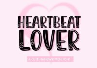 Heartbeat Lover Font - Featured Image