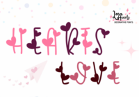 Hearts Love Font - Featured Image