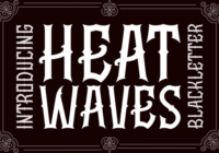 Heat Waves Font - Featured Image