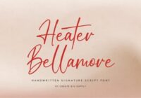Heater Bellamore Font - Featured Image