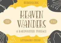 Heaven Wanders Font - Featured Image