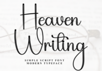 Heaven Writing Font - Featured Image