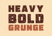 Heavy Bold Grunge Font - Featured Image