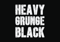 Heavy Grunge Black Font - Featured Image