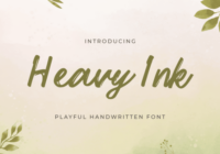 Heavy Ink Font - Featured Image