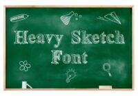 Heavy Sketch Font - Featured Image