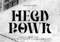 Hegarown Font - Featured Image
