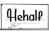 Hehalf Font - Featured Image