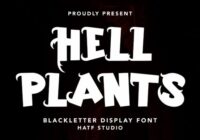 Hell Plants Font - Featured Image