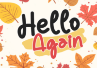 Hello Again Font - Featured Image