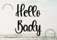 Hello Bady Font - Featured Image