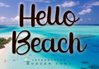 Hello Beach Font - Featured Image