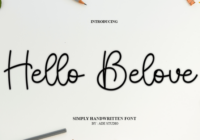 Hello Belove Font - Featured Image
