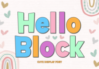 Hello Block Font - Featured Image