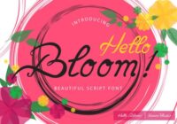 Hello Bloom Font - Featured Image