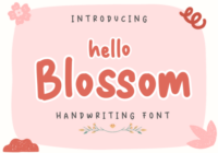 Hello Blossom Font - Featured Image