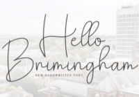 Hello Brimingham Font - Featured Image