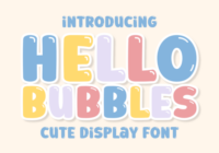 Hello Bubbles Font - Featured Image
