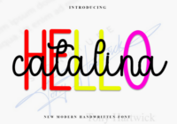 Hello Catalina Font - Featured Image
