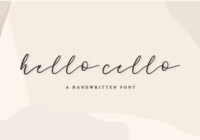 Hello Cello Font - Featured Image