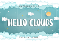 Hello Clouds Font - Featured Image