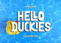 Hello Duckies Font - Featured Image