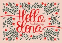 Hello Elena Font - Featured Image