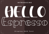 Hello Espresso Style Font - Featured Image
