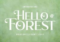 Hello Forest Font - Featured Image