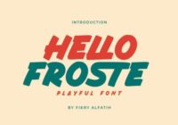 Hello Froste Font - Featured Image