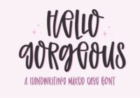 Hello Gorgeous Font - Featured Image