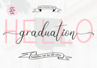 Hello Graduation Font - Featured Image