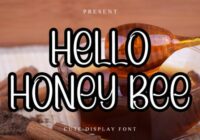 Hello Honey Bee Font - Featured Image