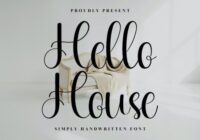 Hello House Font - Featured Image