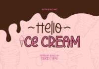 Hello Ice Cream Font - Featured Image