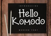 Hello Komodo Font - Featured Image