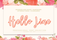 Hello Line Font - Featured Image