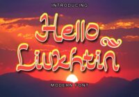 Hello Liukhtin Font - Featured Image