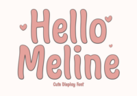 Hello Meline Font - Featured Image