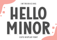 Hello Minor Font - Featured Image