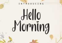 Hello MorningAC Font - Featured Image