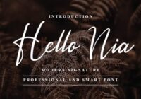 Hello Nia Font - Featured Image